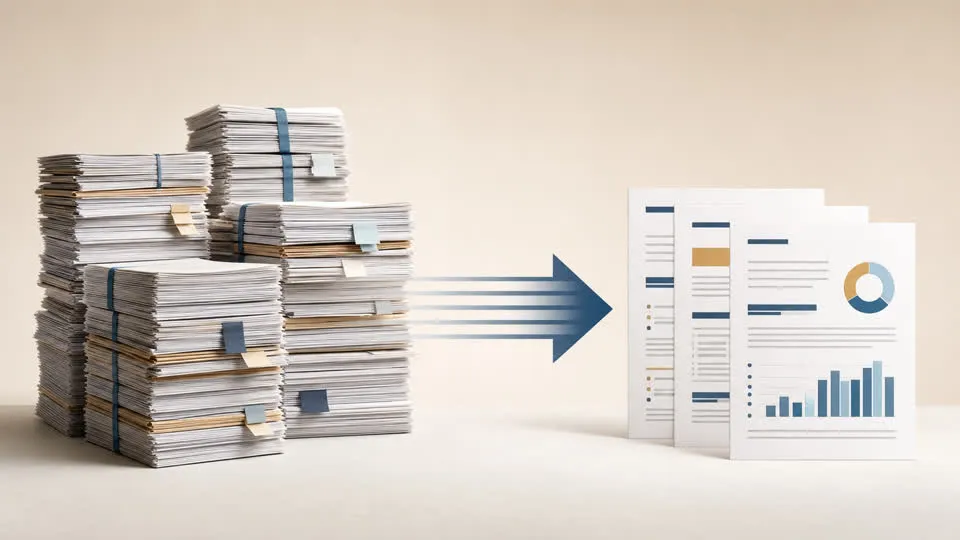 ≈ 1,000 document summaries page-long summaries, drawn to scale