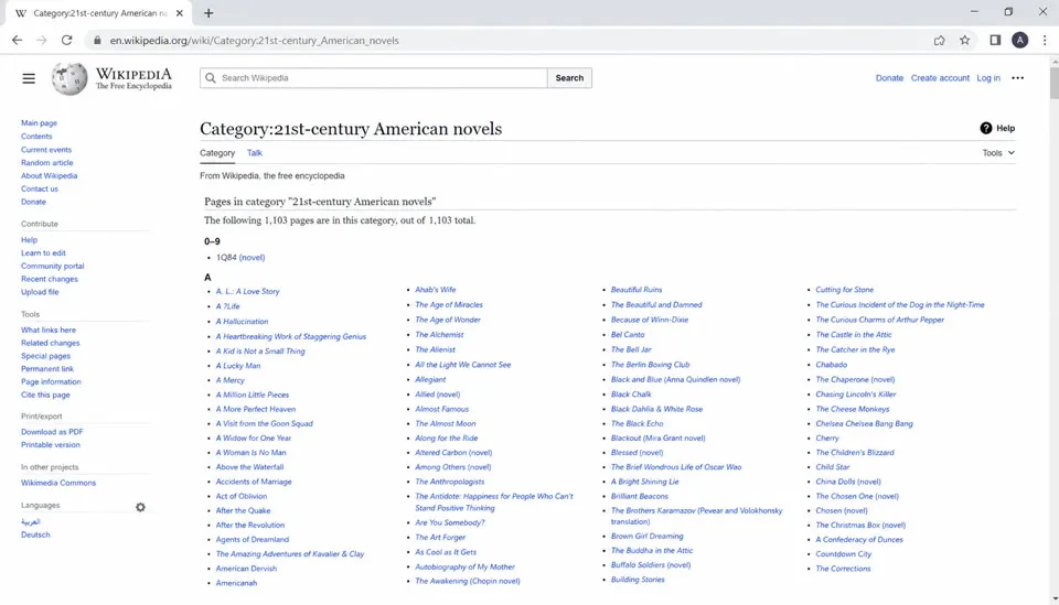 ≈ 1,000 Wikipedia articles average Wikipedia articles, drawn to scale